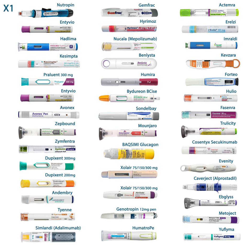 4AllFamily France - Nomad - Glacière Médicale Portable Pour Insuline et Médicaments - Doré - Taille Medium - Compatibilité avec différents stylos injecteurs et seringues de médicaments 2