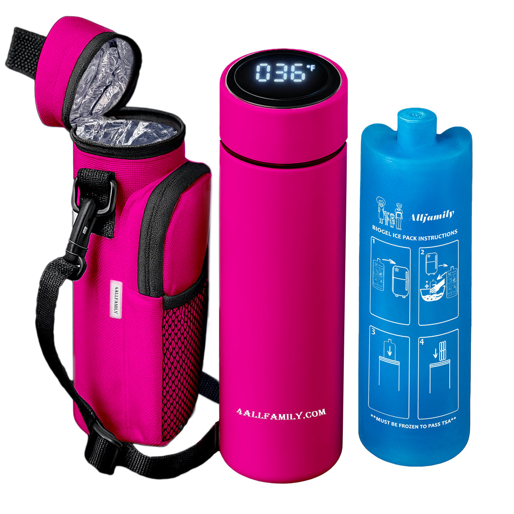 Nomad PRO - Glacière Médicale Pour Insuline et Injections - 4AllFamily France - Couleur Rose - 