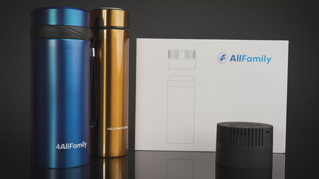4AllFamily France - Nomad - Glacière Médicale Portable Pour Insuline et Médicaments - Dorée - Vidéo de produit 4